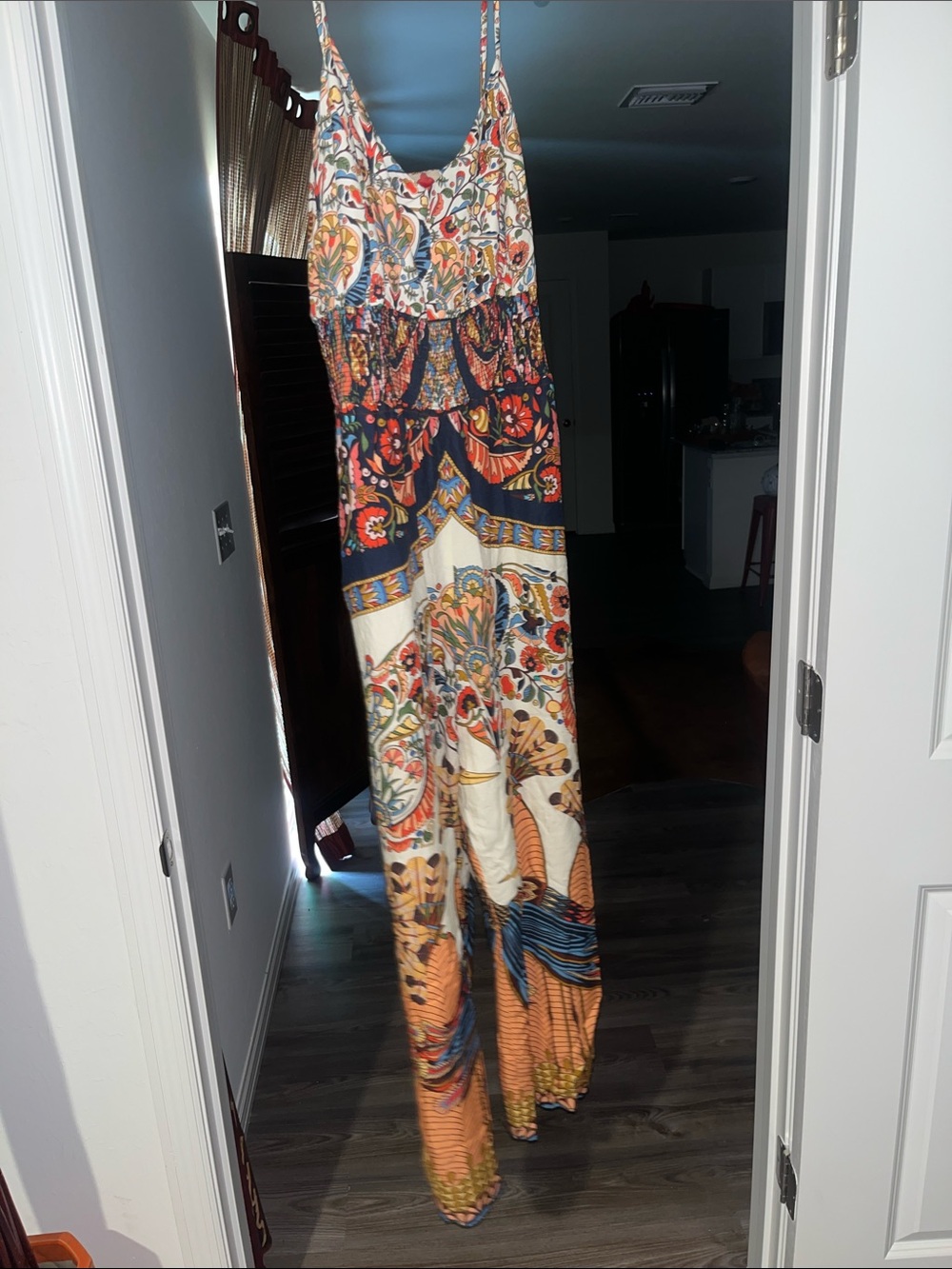 Farm Rio Wide Leg Floral Print Jumpsuit